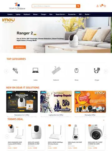 electronics store ecommerce template