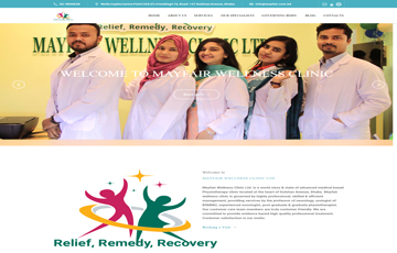 Physiotherapy clinic Website in Bangladesh